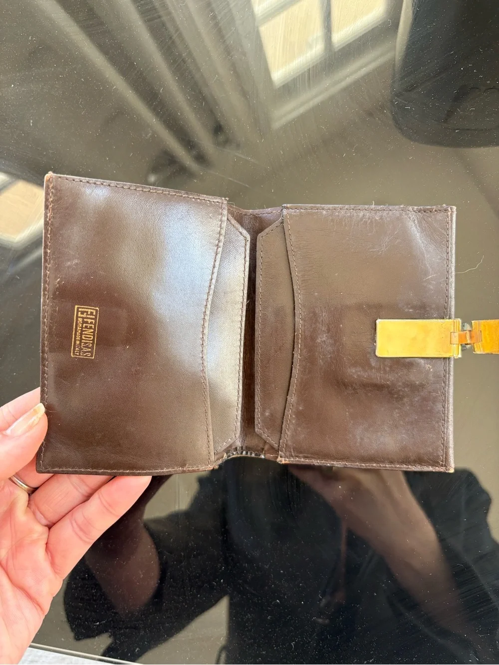 Fendi Vintage FF Zucca Bi Fold Wallet